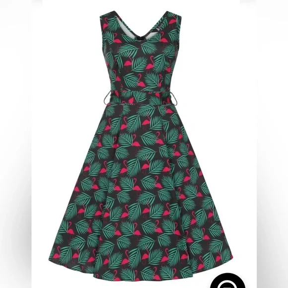 lady vintage | Dresses | Lady Vintage London Charlotte Art Deco Flamingo  Dress Uk 2us 6 | Poshmark